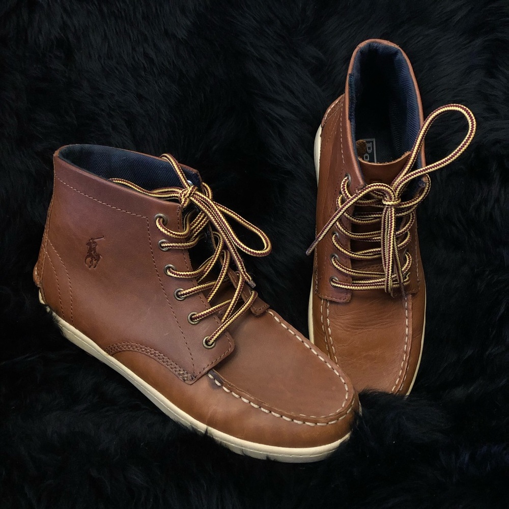 Polo lace up boots